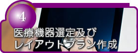 医療機器選定及びレイアウトプラン作成